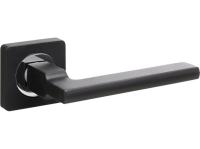 Ручка дверная квадр. А 119 B/PC черный-хром