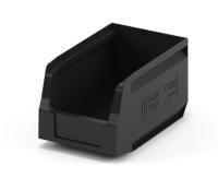 Пластиковый складской лоток 250x150x130 мм черный