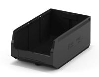 Пластиковый складской лоток 500x300x200 мм черный