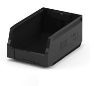 Пластиковый складской лоток 350x225x150 мм черный