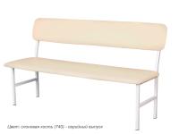 Банкетка медицинская со спинкой МД БС