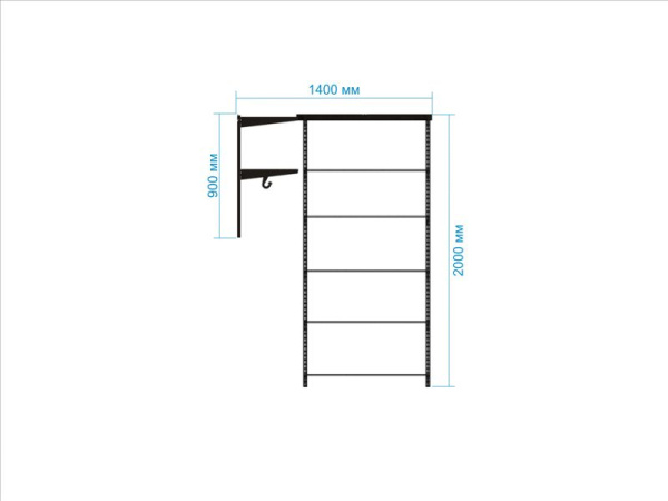 Гардеробная система №7