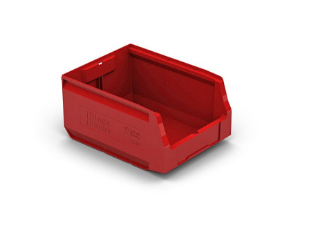 Пластиковый складской лоток 300x225x150 мм красный