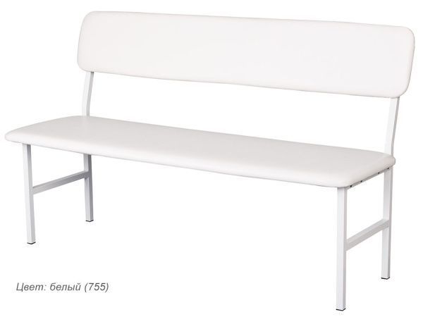 Банкетка медицинская со спинкой МД БС