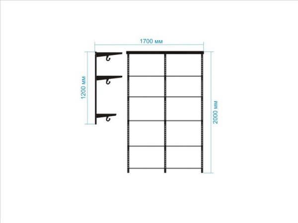 Гардеробная система №10