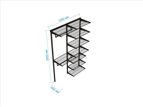 Гардеробная система №5